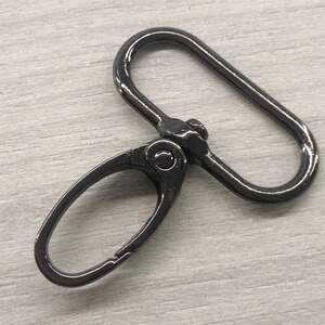 Карабин для сумки 32 мм, темный никель - 4,5 см