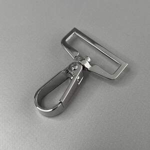 Карабин для сумки 38 мм, никель - 6 см