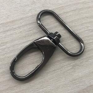 Карабин для сумки 38 мм, темный никель - 5,5 см