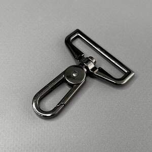 Карабин для сумки 38 мм, темный никель - 5,5 см