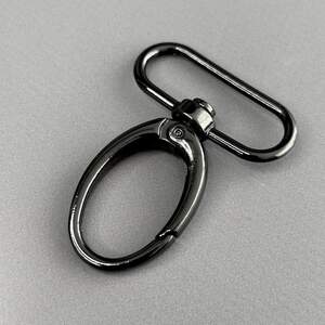 Карабин для сумки 38 мм, темный никель - 5,5 см