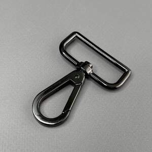 Карабин для сумки 38 мм, темный никель - 6 см