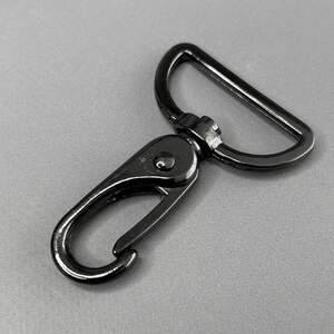 Карабин для сумки 38 мм, темный никель - 6,5 см