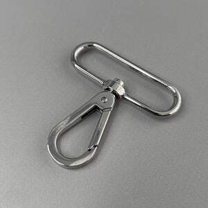 Карабин для сумки 50 мм, никель - 6 см