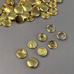 Кнопка Baby 9,5мм с закрытой шляпкой Золото 50шт. (212223)