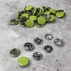 Кнопка Baby 9,5мм с закрытой шляпкой Салатовый 50шт. (234)