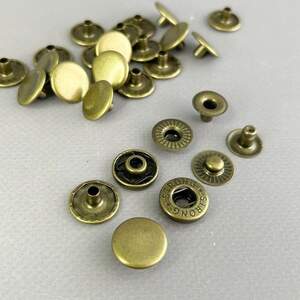 Кнопка Альфа - 15мм АнтикSt (50шт) (00247)