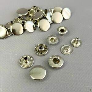 Кнопка Альфа - 15мм Никель Tals (50шт) (00247)