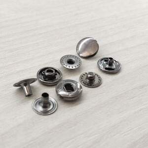 Кнопка Альфа 10мм Темный никель VT-2 (720шт) (00244)