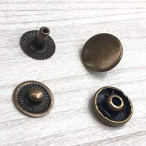 Кнопка Альфа 12,5мм #54 Антик (50шт) (00245)