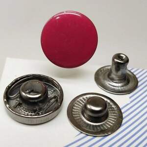 Кнопка Альфа 15мм Малиновая (10шт) (00247)