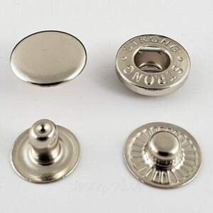 Кнопка Альфа 15мм Никель Нержавейка (720шт) (00247)