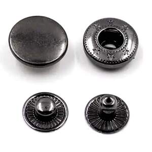 Кнопка Альфа 15мм Оксид Нержавейка (720шт) (00247)