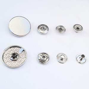 Кнопка Таблетка - 22мм Никель 720шт. Нержавейка (108922)