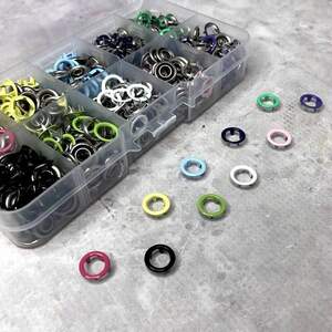 Кнопки Baby 9.5 цветные в органайзере (10х15 компл.) (212223) Кнопки Baby 9.5 цветные в органайзере (10х15 компл.) (212223)