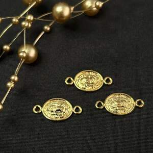 Коннектор 9х14мм, позолота 18К