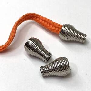 Концевик для шнура пластиковый 17 мм, цвет серебро Концевик для шнура пластиковый 17 мм, цвет серебро