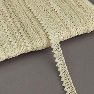 Кружево льняное 1,1см - Бежевый (М6468-1)