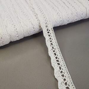 Кружево льняное 2 см - Белый (М6294)