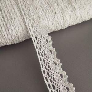 Кружево льняное 3см - Белый (М5114)