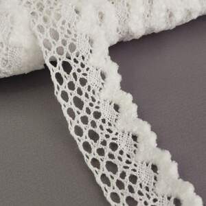 Кружево льняное 3см - Белый (М5114-21)