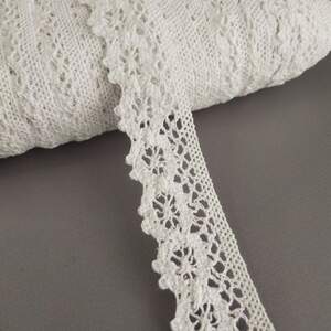 Кружево льняное 3см - Белый (М6230)
