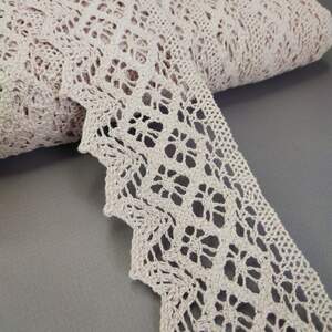 Кружево льняное 5,5см - Розовый (М6368)