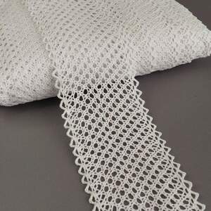 Кружево льняное 8см - Белый (М6088)