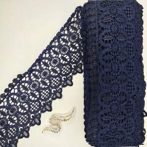 Кружево макраме Sindtex 10см (13м) Цвет - Синий тёмный (04-L0052-3)