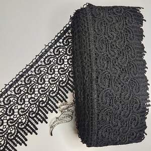 Кружево макраме Sindtex 10см (13м) Цвет - Черный (36-SF-3998-3)