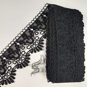 Кружево макраме Sindtex 11см (13м) Цвет - Черный (46-D22884-3) Кружево макраме Sindtex 11см (13м) Цвет - Черный (46-D22884-3)