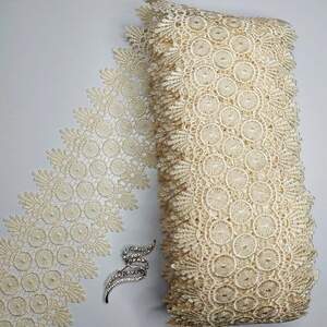 Кружево макраме Sindtex 11см (20м) Цвет - Молочный (32-Y11579A-2) Кружево макраме Sindtex 11см (20м) Цвет - Молочный (32-Y11579A-2)