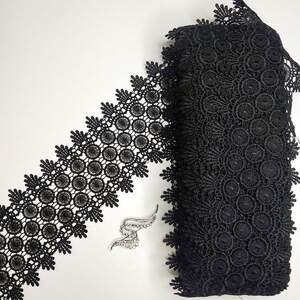 Кружево макраме Sindtex 11см (20м) Цвет - Черный (32-Y11579A-4)