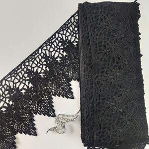 Кружево макраме Sindtex 13см (13м) Цвет - Черный (41-L0213-2)