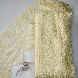 Кружево макраме Sindtex 14см (13м) Цвет - Молочный (41-LY018-0278-6) Кружево макраме Sindtex 14см (13м) Цвет - Молочный (41-LY018-0278-6)