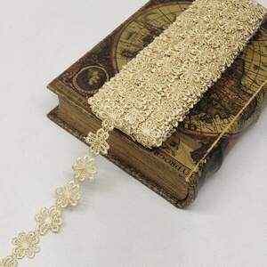 Кружево макраме Sindtex 2,5см (13м) Цвет - Бежевый (10070-123)