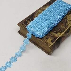 Кружево макраме Sindtex 2,5см (13м) Цвет - Голубой (10070-187) Кружево макраме Sindtex 2,5см (13м) Цвет - Голубой (10070-187)