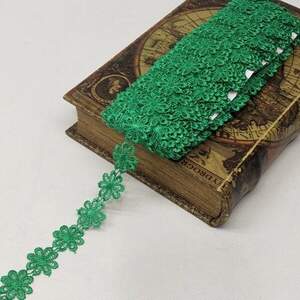 Кружево макраме Sindtex 2,5см (13м) Цвет - Зеленый (10070-019) Кружево макраме Sindtex 2,5см (13м) Цвет - Зеленый (10070-019)