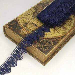 Кружево макраме Sindtex 3,5см (13м) Цвет - Синий темный (729-30-154) Кружево макраме Sindtex 3,5см (13м) Цвет - Синий темный (729-30-154)