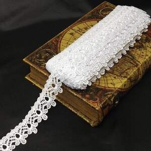 Кружево макраме Sindtex 3см (13м) Цвет - Белый (729-24-001) Кружево макраме Sindtex 3см (13м) Цвет - Белый (729-24-001)