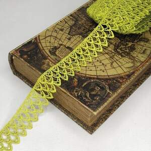 Кружево макраме Sindtex 3см (13м) Цвет - Салатовый (729-23-150) Кружево макраме Sindtex 3см (13м) Цвет - Салатовый (729-23-150)