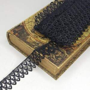 Кружево макраме Sindtex 3см (13м) Цвет - Черный (729-23-039)