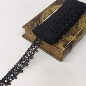 Кружево макраме Sindtex 3см (13м) Цвет - Черный (729-24-039)