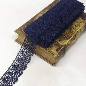 Кружево макраме Sindtex 4,5см (13м) Цвет - Синий темный (729-39-154) Кружево макраме Sindtex 4,5см (13м) Цвет - Синий темный (729-39-154)