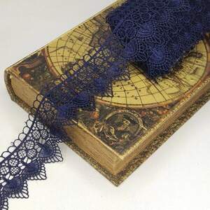 Кружево макраме Sindtex 5,5см (13м) Цвет - Синий темный (729-112-154)