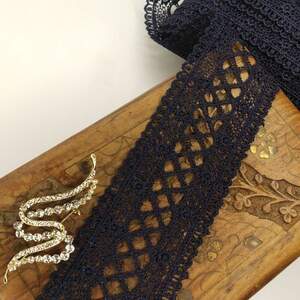 Кружево макраме Sindtex 5,5см (20м) Цвет - Синий тёмный (20-S60351B-3-3) Кружево макраме Sindtex 5,5см (20м) Цвет - Синий тёмный (20-S60351B-3-3)