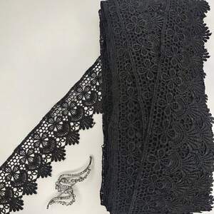 Кружево макраме Sindtex 5,5см (20м) Цвет - Черный (22-Y10485-1) Кружево макраме Sindtex 5,5см (20м) Цвет - Черный (22-Y10485-1)