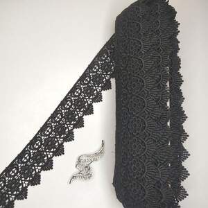 Кружево макраме Sindtex 5,5см (20м) Цвет - Черный (27-XR12441-2)