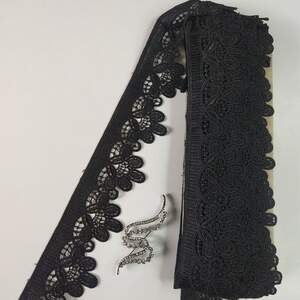 Кружево макраме Sindtex 5см (13м) Цвет - Черный (47-H2122-2) Кружево макраме Sindtex 5см (13м) Цвет - Черный (47-H2122-2)