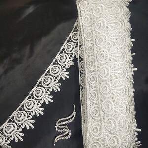 Кружево макраме Sindtex 5см (20м) Цвет - Белый (сероватый) (26-H1931-1) Кружево макраме Sindtex 5см (20м) Цвет - Белый (сероватый) (26-H1931-1)